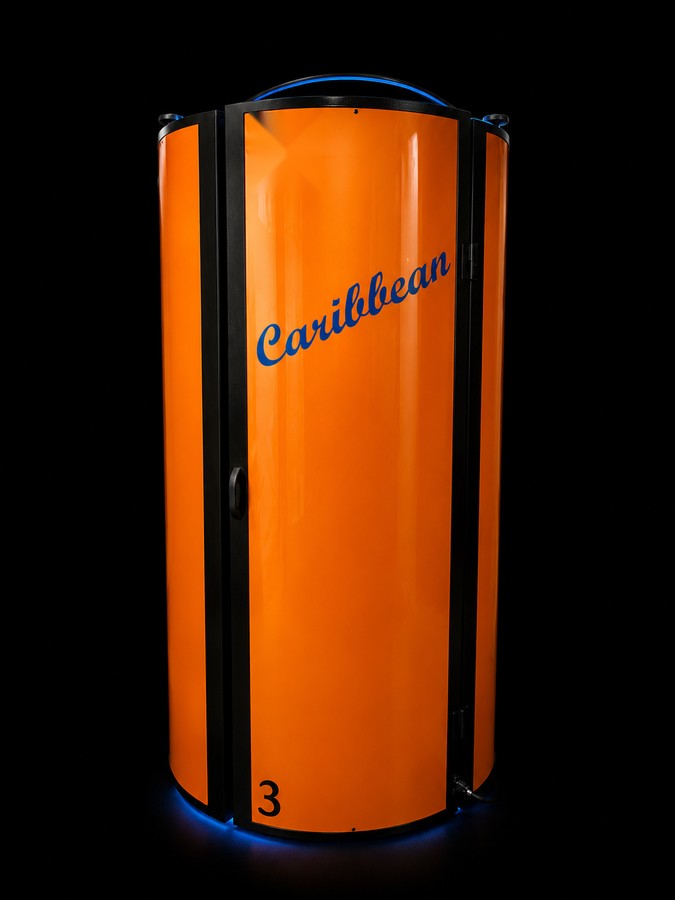 Caribbean sunbed, orange finish
